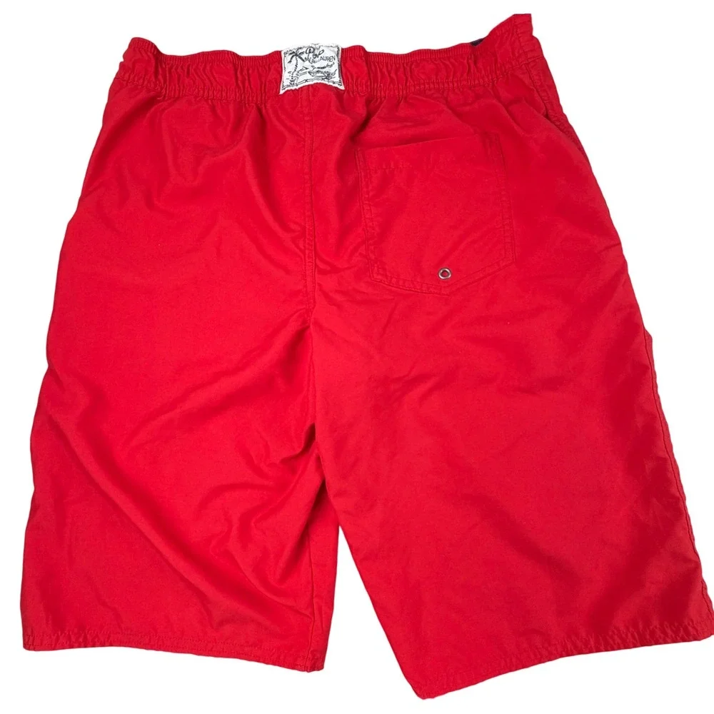 Polo Ralph‎ Lauren Swim Trunks Boys XL 18-20 Red Board Shorts NWT